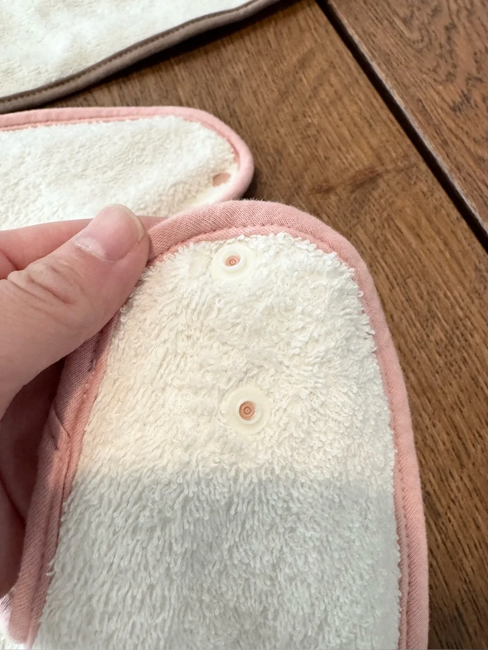 2 Waterproof Large Terry Cloth Toddler Bibs with Cute Embroidery Adjustable Snap